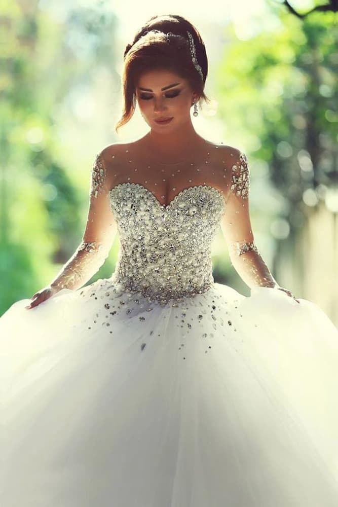 abito sposa cristalli