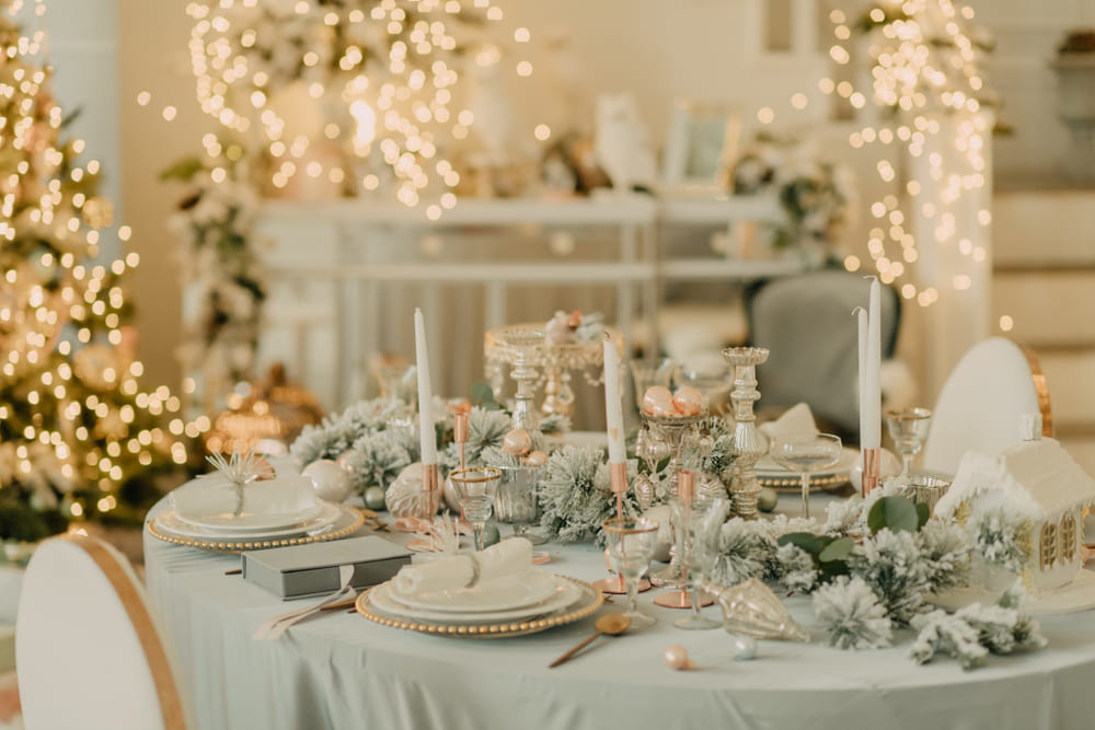 location per matrimonio natalizio e mise en place