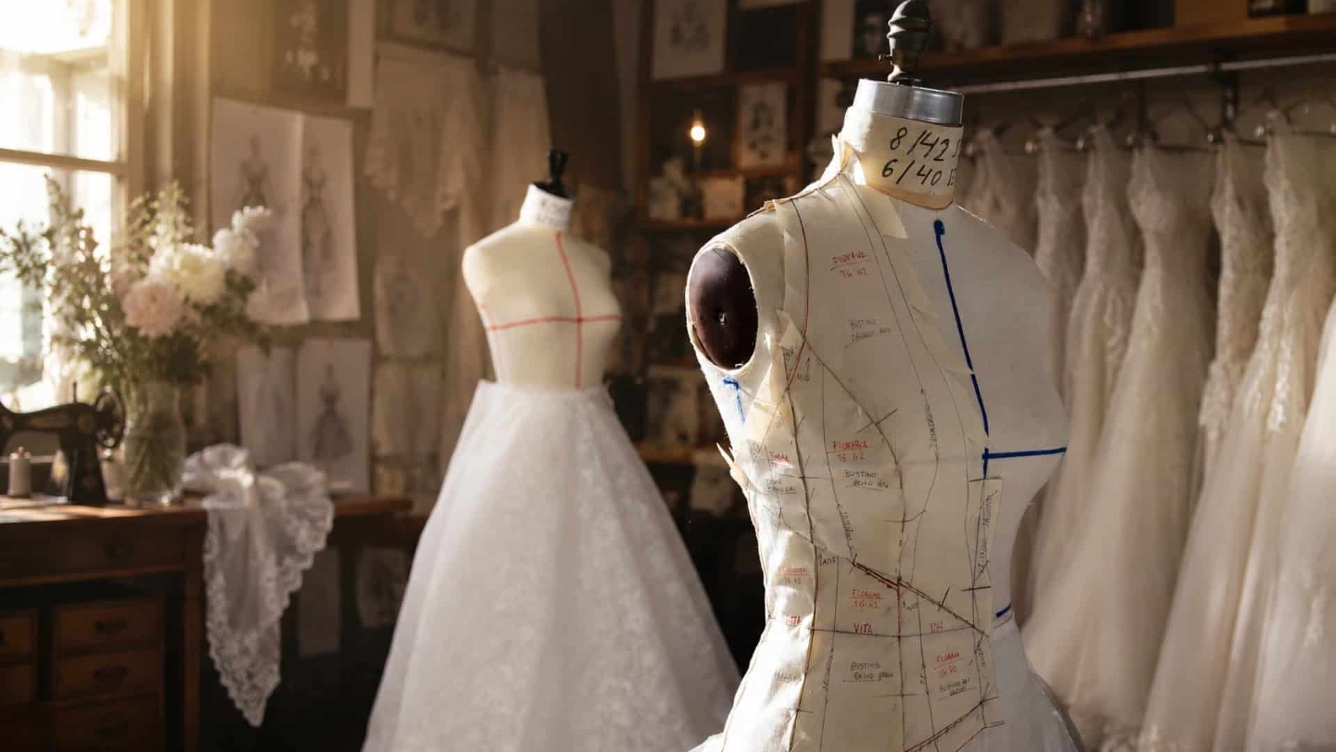 alta sartoria artigianale per abiti da sposa